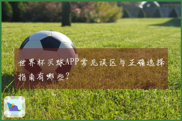 世界杯买球APP常见误区与正确选择指南有哪些？