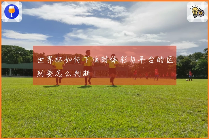 世界杯如何下注时体彩与平台的区别要怎么判断