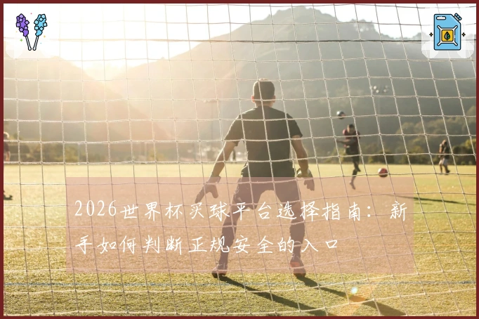 2026世界杯买球平台选择指南：新手如何判断正规安全的入口